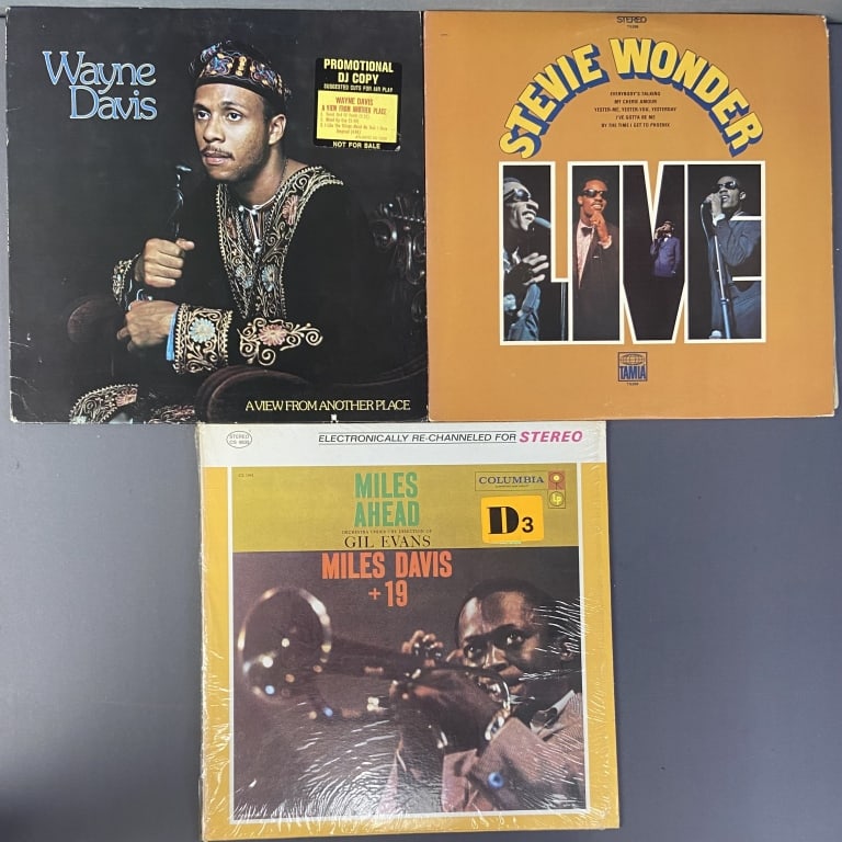 Vinyl Records Stevie Wonder Miles & Wayne Davis Miles Ahead by Miles Davis, Columbia Records CS (1 of 11)