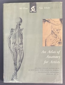 Vintage Book An Atlas of Anatomy for Artists An Atlas of Anatomy for Artists by Fritz Schider.