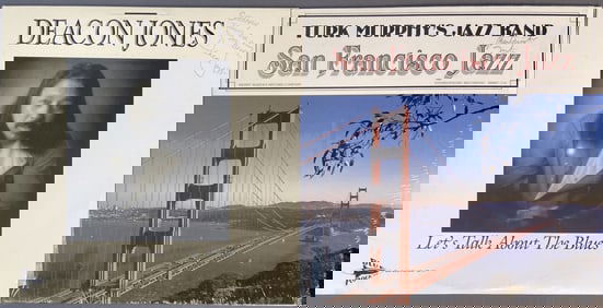 Signed Vinyl Records Duncan Jones Turk Murphy Let's Talk About the Blues by Duncan Jones, Blue