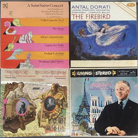 Vinyl Classical Music Records Rossini, Franck Concerto No. 2 by Saint-Saens & Symphonic Variations