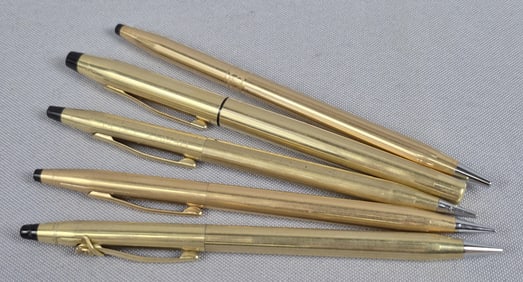 Gold Filled Cross Pens & Pencils Please see images for details regarding the condition.