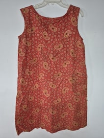 Vintage Red Bandana Paper Caper Dress by Scott 1960s Scott paper company made dress. Few tears.