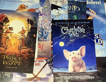 Mixed Mystery Lot Kids One Sheet Movie Posters 27 x 40 inches double sided. From closed movie