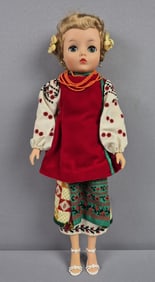 Vintage Ukrainian 19 Inch Uneeda Doll Few marks. Please see images for details regarding the