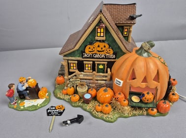 Department 56 Jack's Pumpkin Carving Studio with Box