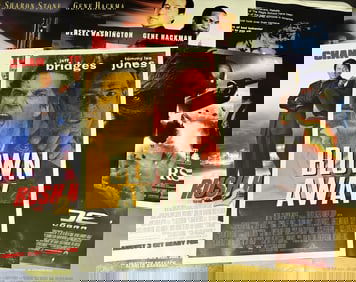 Mixed Lot One Sheet Movie Posters Action Thriller 27 x 40 inches. Most double sided. From closed