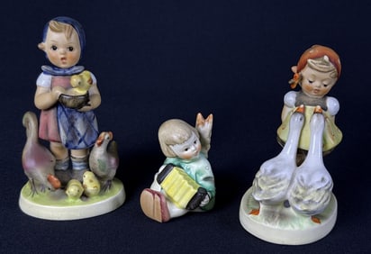 Hummel Figurines Joyous News Goose Girl Feeding Time 39 joyous news 2 inches tall, 47 Goose Girl 4