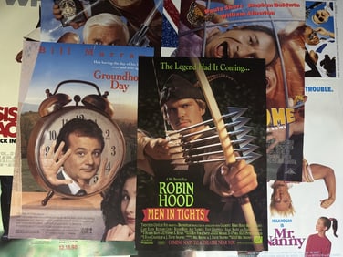 Mixed Mystery Lot Comedy One Sheet Movie Posters 27 x 40 inches double sided. From closed movie