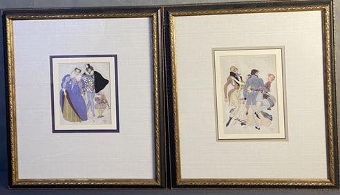 Serge Ivanoff Vintage Art Prints Set of Two Two 1930's art prints by Serge Ivanoff, one of the dance