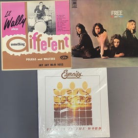 Vinyl Records Lil Wally, Free, Eternity Something Different by Lil Wally and His Happy Cousins. Jay