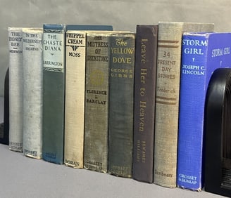 Blue Covered Vintage & Antique Books Set of 9 Storm Girl by Joseph C Lincoln. Published by Grosset &