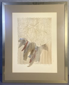Original Paper Art Peggy Brown Signed Framed paper art Afternoon Delight, signed Peggy Brown and