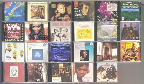 Mystery Lot Compact Discs Classical Gospel Pop Lot of fifteen CDs, some are still sealed. Includes