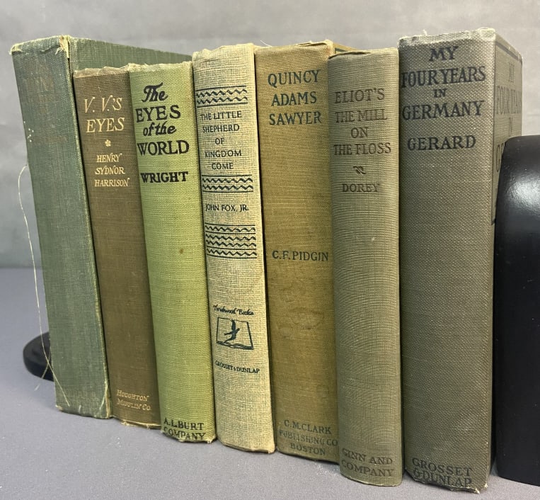 Green Covered Antique & Vintage Books My Four Years in Germany by James W Gerard. Published by: My Four Years in Germany by James W Gerard. Published by Grosset & Dunlap, 1917. The Mill on the Floss by Edith Wharton. Published by Ginn and Company, 1914. A Story of New England Home Life by Chas F