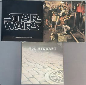 Vinyl Records Star Wars Bob Dylan Rod Stewart The Basement Tapes by Bob Dylan's and The Band. CBS