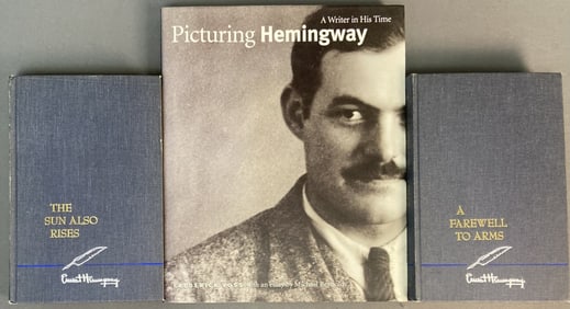 Ernest Hemingway Books Set of Three A Farewell to Arms published by Charles Scribner's Sons, 1957.