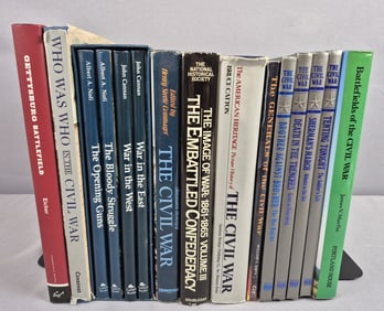 15 Assorted History & Civil War Hardcover Books Not all inspected. Please see images for details