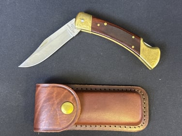 Vintage Craftsman Folding Knife Made in USA. Stamped 95233. 4 inches blade 4.75 inch handle. With