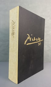 Picasso 347 Folio in Case Vols 1 & 2 First Ed. Picasso 347, volumes one and two, in purple velveteen