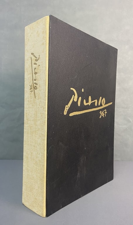 Picasso 347 Folio in Case Vols 1 & 2 First Ed. Picasso 347, volumes one and two, in purple velveteen (1 of 9)
