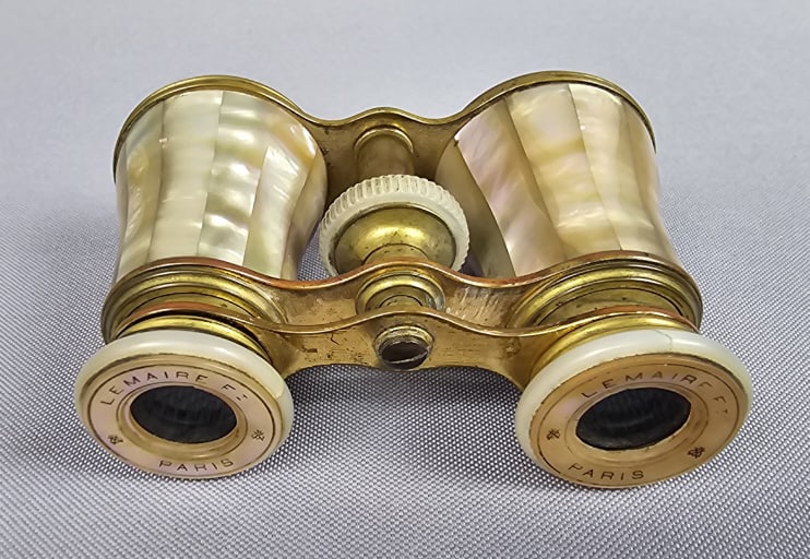 Antique French Lemaire Mother of Pearl Opera Glasses (1 of 11)