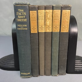 Antique Shakespeare Books Set of Six Hamlet Prince of Denmark, Yale University Press, October 1920,