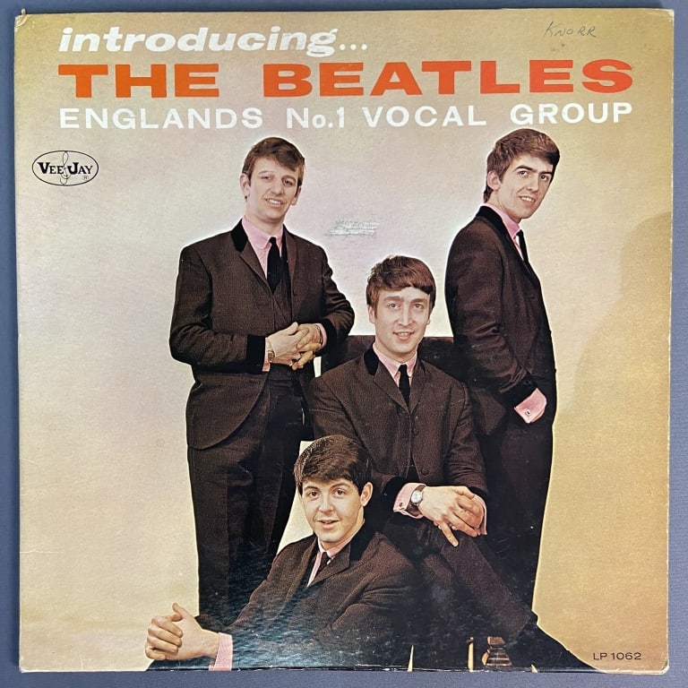 Vinyl Introducing The Beatles LP Record Album Introducing the Beatles by The Beatles. Vee Jay: Introducing the Beatles by The Beatles. Vee Jay Records, VJLP 1062. Includes paper sleeve, vinyl sold untested.