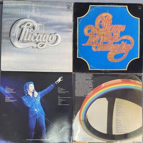 Chicago & Neil Diamond Vinyl Records Set of 4 Chicago self titled album, Columbia Records KGP 24.