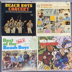 Vinyl Beach Boy Records Set of Four Beach Boys Concert, Capitol Records TAO-2198,
