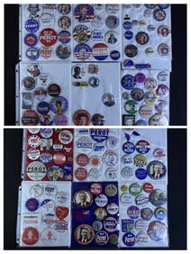 Assorted Lot Pinback Political Buttons Perot Paul Palin and others. Please see photos for further