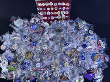 Mixed Lot Vintage Political Pinback Buttons Several candidates/campaign. Roosevelt, Kennedy,