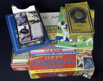 Baseball Card Collection Topps 1988-1993 One box is mix of other sports, brands and years. Not
