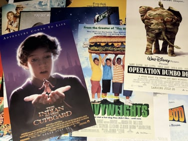 Mixed Lot One Sheet Kids Movie Posters 27 x 40 inches. Most double sided. From closed movie theater
