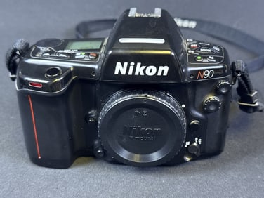 Nikon N90 35MM SLR Film Camera Body F mount auto focus. With Nikon