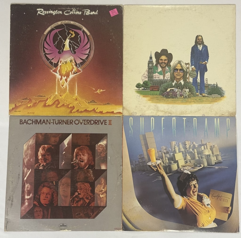 Vinyl Records 1970s Rock Supertramp America Rossington Collins Band - Anytime Anyplace (1 of 7)