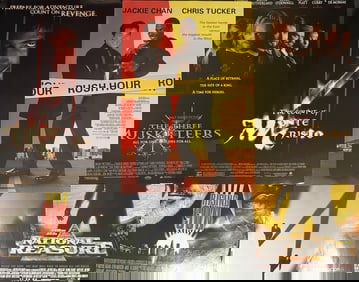 Mixed Lot One Sheet Movie Posters Action Thriller 27 x 40 inches. Most double sided. From closed