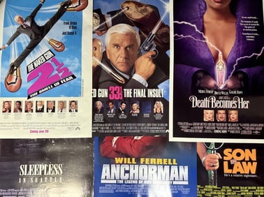 Mixed Lot One Sheet Movie Posters Comedy 27 x 40 inches. Most double sided. From closed movie