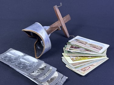 Antique Sun Sculpture Stereoscope & Cards Underwood &
