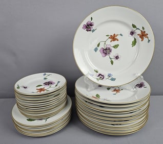 Assorted Royal Worcester Astley Plates Includes 12 10 inch plates. 6 8 inch plates. 12 6.5 inch