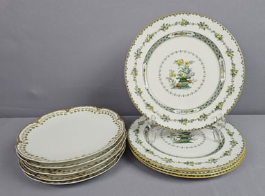 Assorted Plates English Royal Doulton & French Haviland