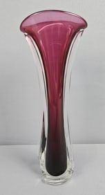 Vintage 1997 Signed Matthew Beuchner Thames Studio Art Glass Vase
