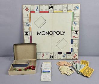 Vintage Parker Brothers Monopoly Board Game Contents not inspected. Please see images for details