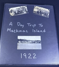 Vintage Mackinac Island Photographs ca 1922 Binder (11 x 1 x 10 inches) of photos each measuring
