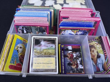 Mixed Lot Non Sports Cards WWF Power Rangers Magic the Gathering, Jurassic Park and others. Not