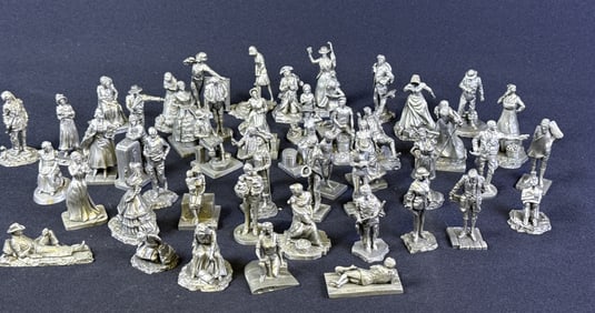 Vintage Saturday Evening Post Pewter Figurines Late 70s-early