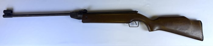 Vintage Marathon Model 200 Air Rifle Pellet Gun Some rust present. Dry fire works. Untested with