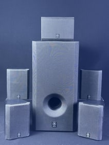 Yamaha SW-P201 5.1 Subwoofer Speaker System Includes sub, 4 L/R Speakers and 1 Center speaker.