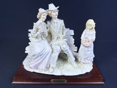 A. Belcari Arnart Dear Sculpture Some scuffs and scratches on base. 10 x 6.5 x 7.5 inches.
