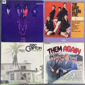 Vinyl Records Clapton Them Dave Clark Rivers 462 Ocean Boulevard by Eric Clapton. RSO Records SD