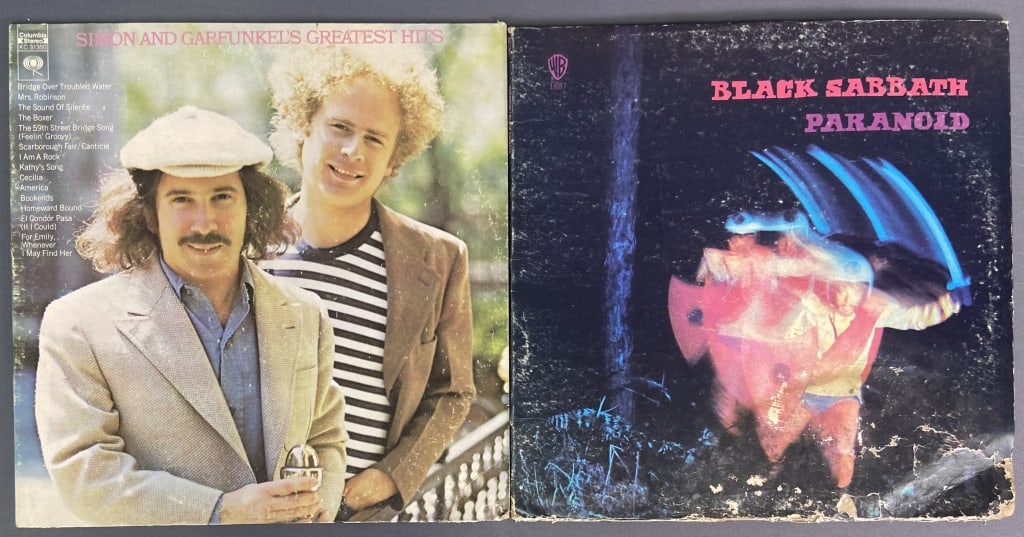 Vinyl Black Sabbath & Simon and Garfunkel Simon and Garfunkel's Greatest Hits, Columbia Records KC (1 of 9)